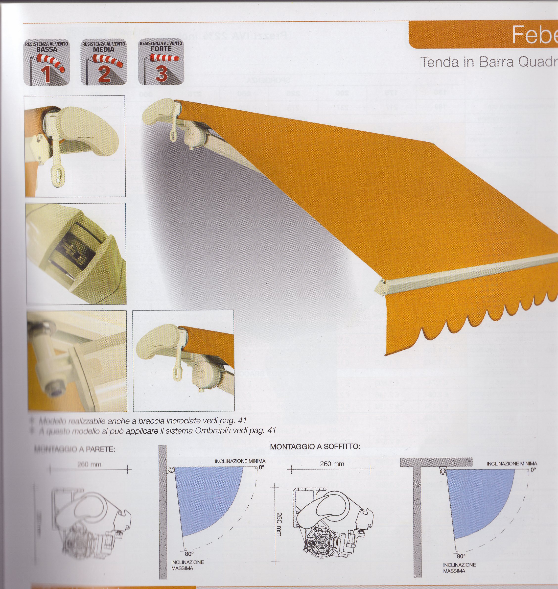 TENDA DA SOLE IN BARRA QUADRA - Tenda da sole in barra quadra 40X40 con catena
Braccia 56X40
Possibilità di motorizzazioni Somfy-Nice-Cherubini